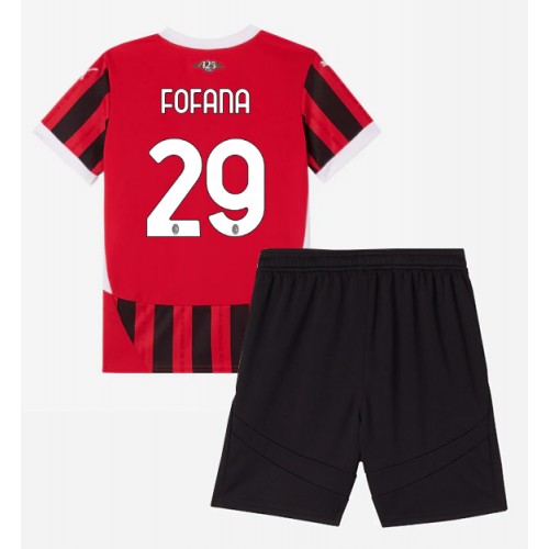 AC Milan Youssouf Fofana #29 Domaci Dres za djecu 2024-25 Kratak Rukav (+ Kratke hlače)